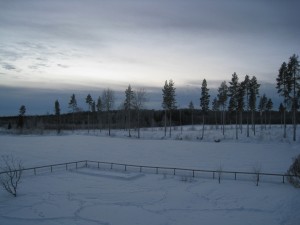 Vinterbild tagen från vår balkong