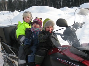 Benjamin, Rebecca och Gustav